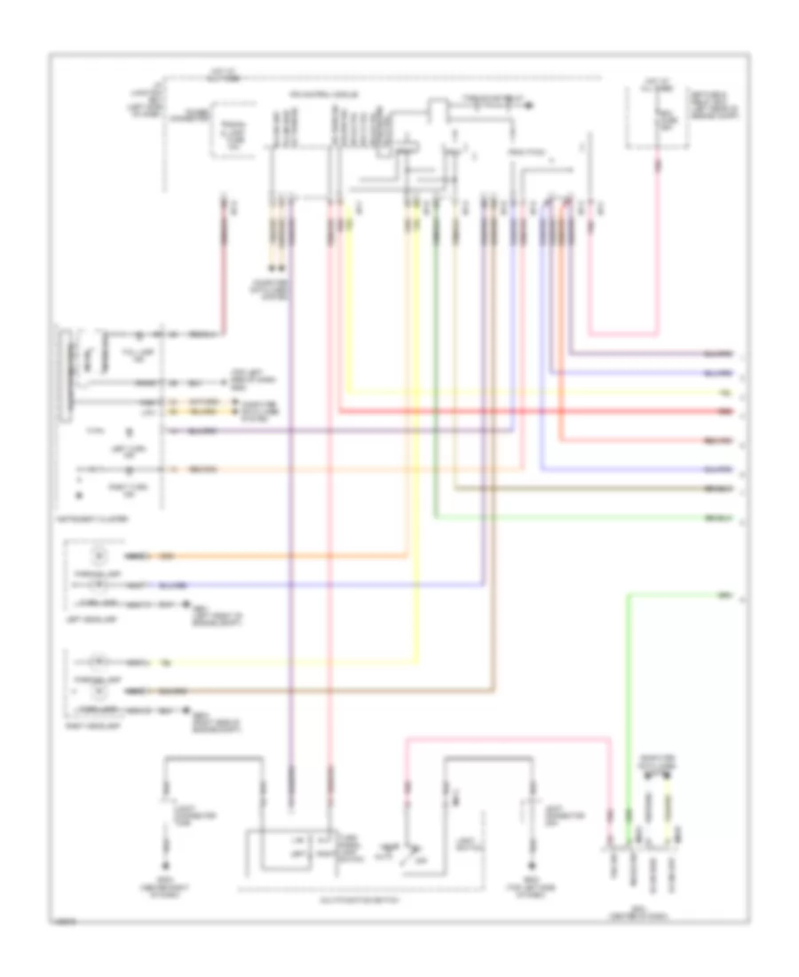 Exterior Lamps Wiring Diagram, Except Hybrid with LED (1 of 3) for Hyundai Sonata GLS 2014