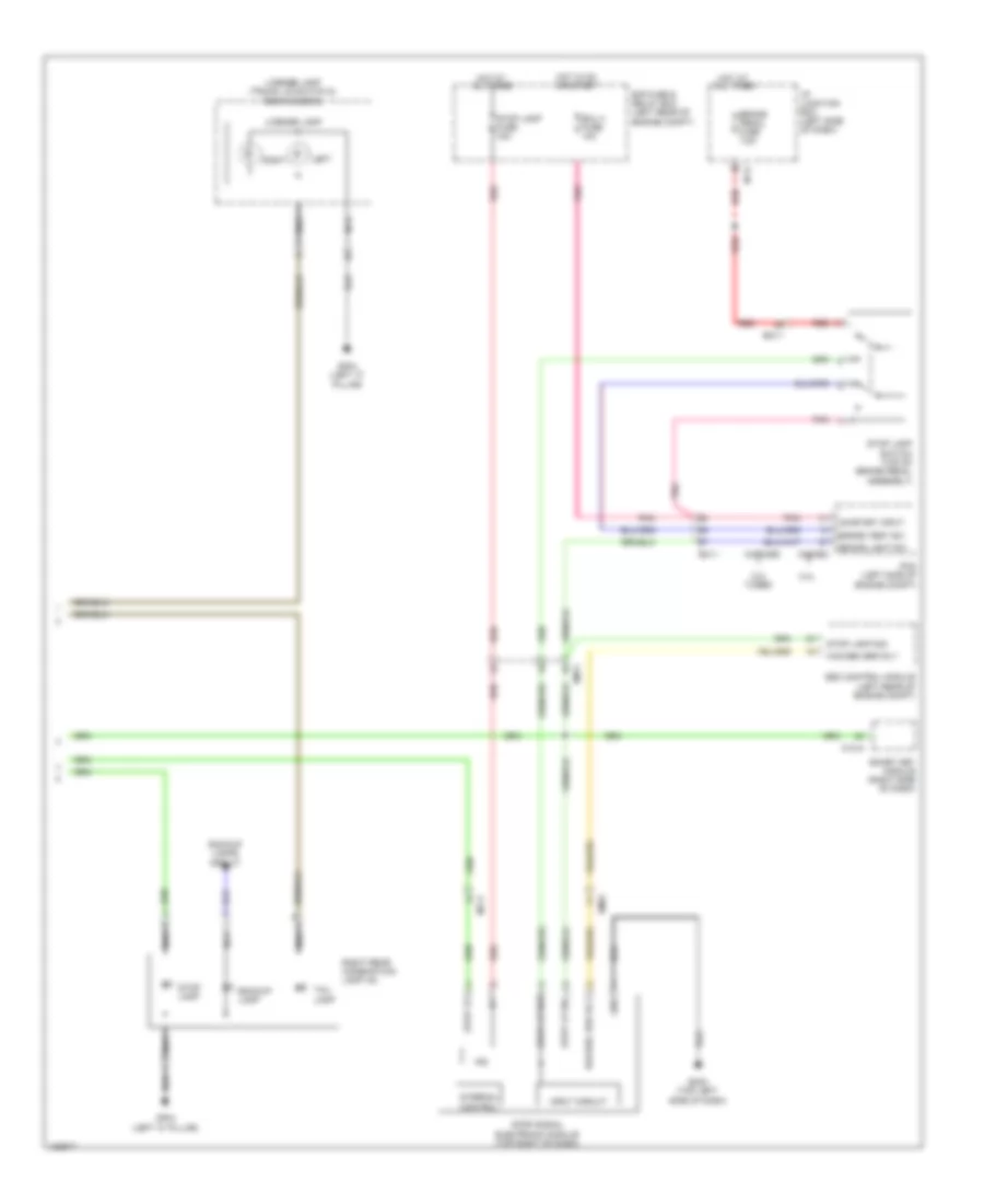 Exterior Lamps Wiring Diagram Except Hybrid with LED 3 of 3 for Hyundai Sonata GLS 2014