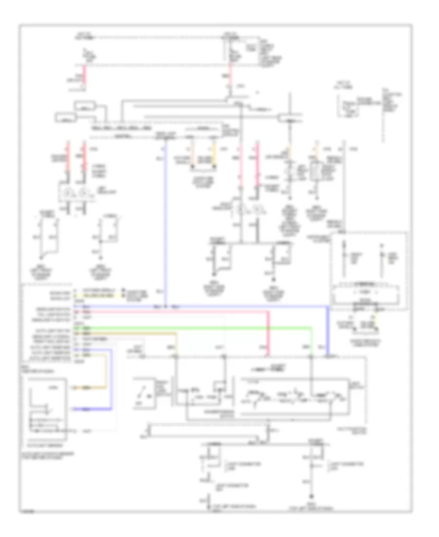 Autolamps Wiring Diagram for Hyundai Sonata GLS 2014