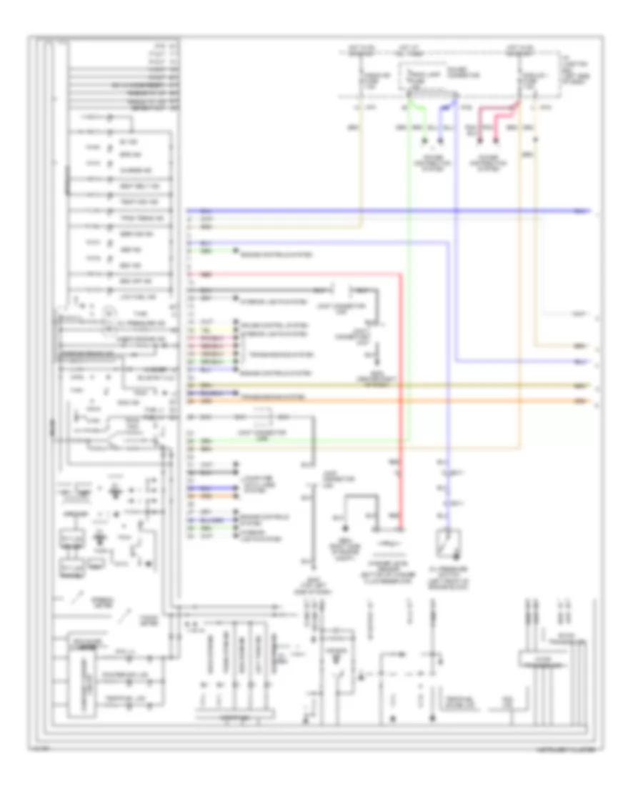 Instrument Cluster Wiring Diagram, Hybrid (1 of 2) for Hyundai Sonata GLS 2014