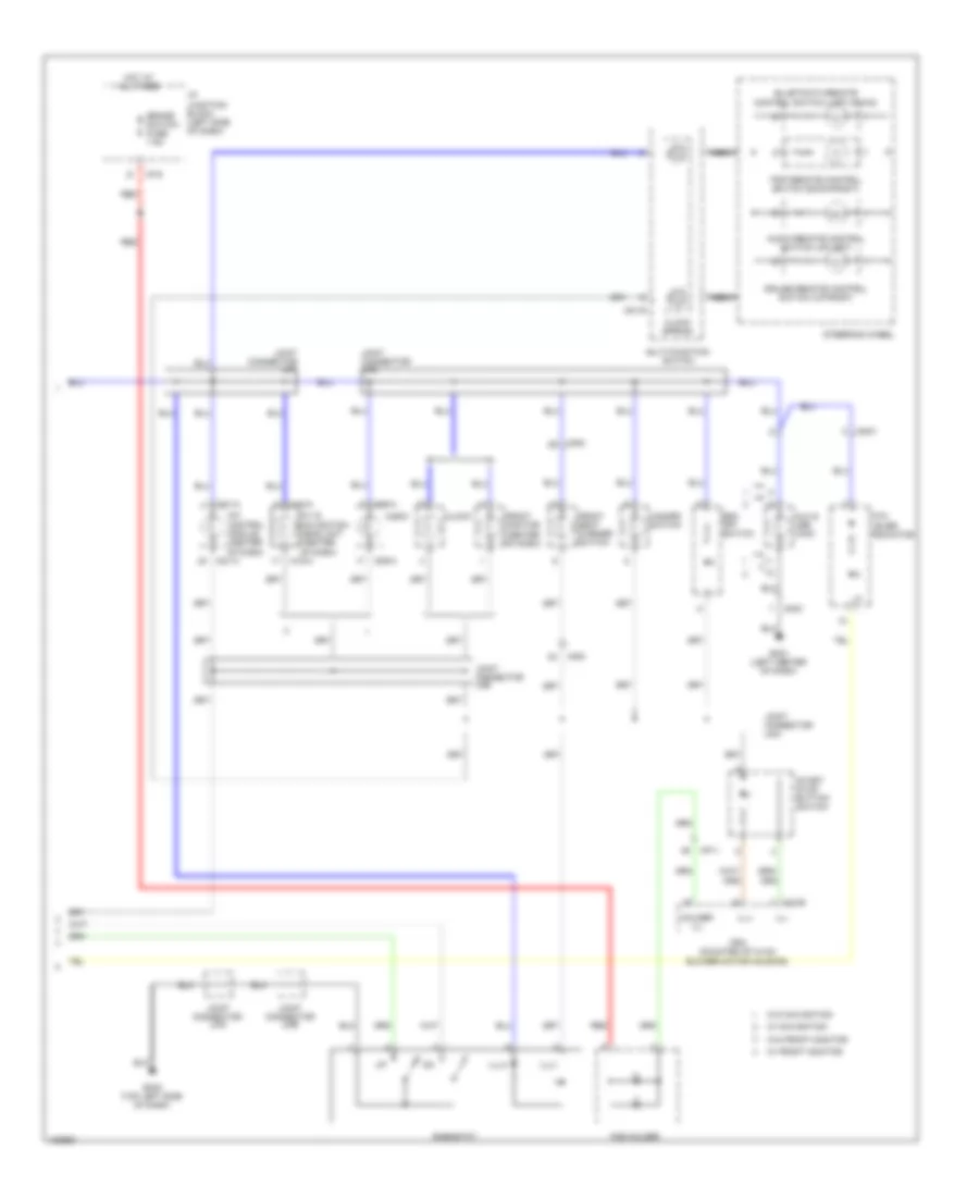 Instrument Illumination Wiring Diagram, Hybrid (2 of 2) for Hyundai Sonata GLS 2014