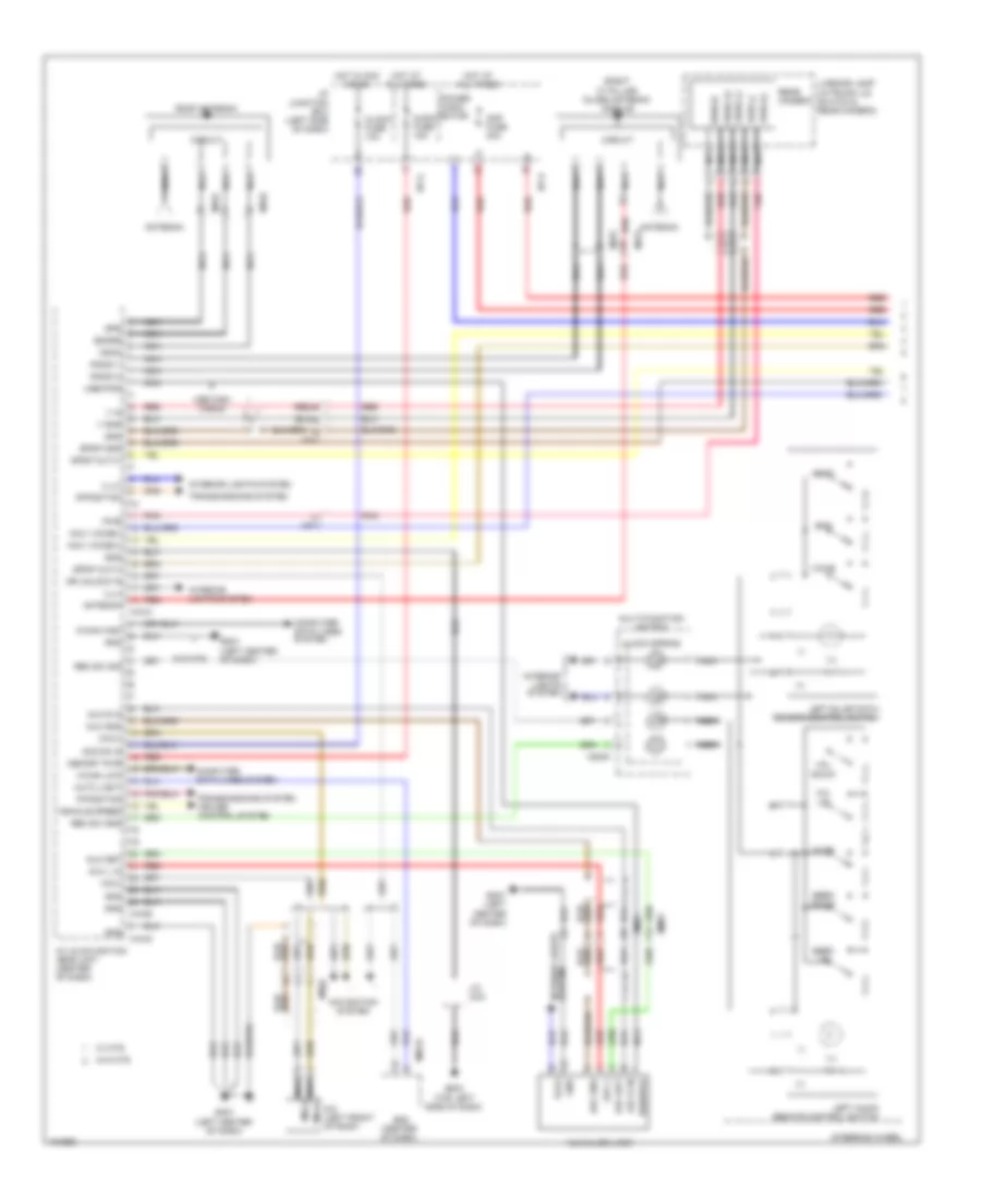 Navigation Wiring Diagram Except Hybrid with Standard Amplifier 1 of 2 for Hyundai Sonata GLS 2014