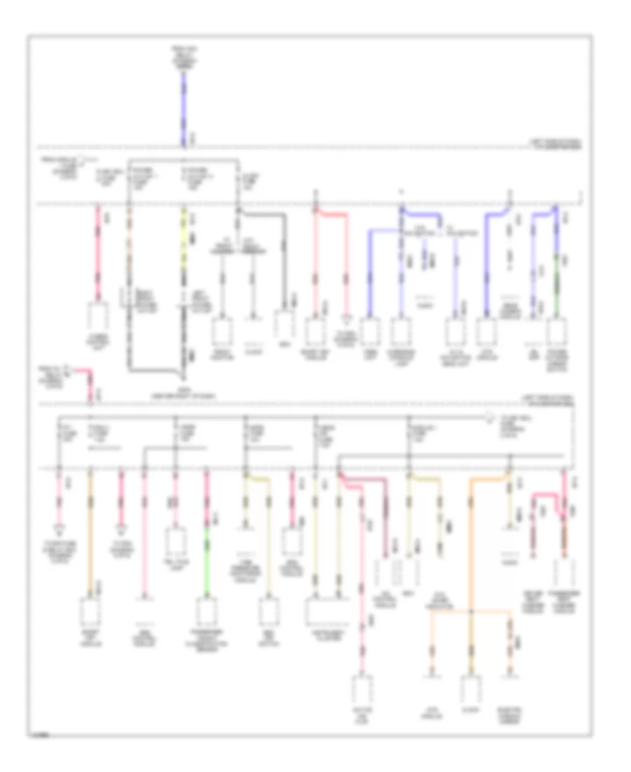 Power Distribution Wiring Diagram Hybrid 2 of 6 for Hyundai Sonata GLS 2014