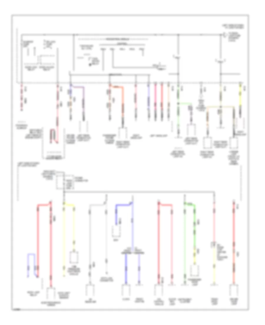 Power Distribution Wiring Diagram Hybrid 3 of 6 for Hyundai Sonata GLS 2014