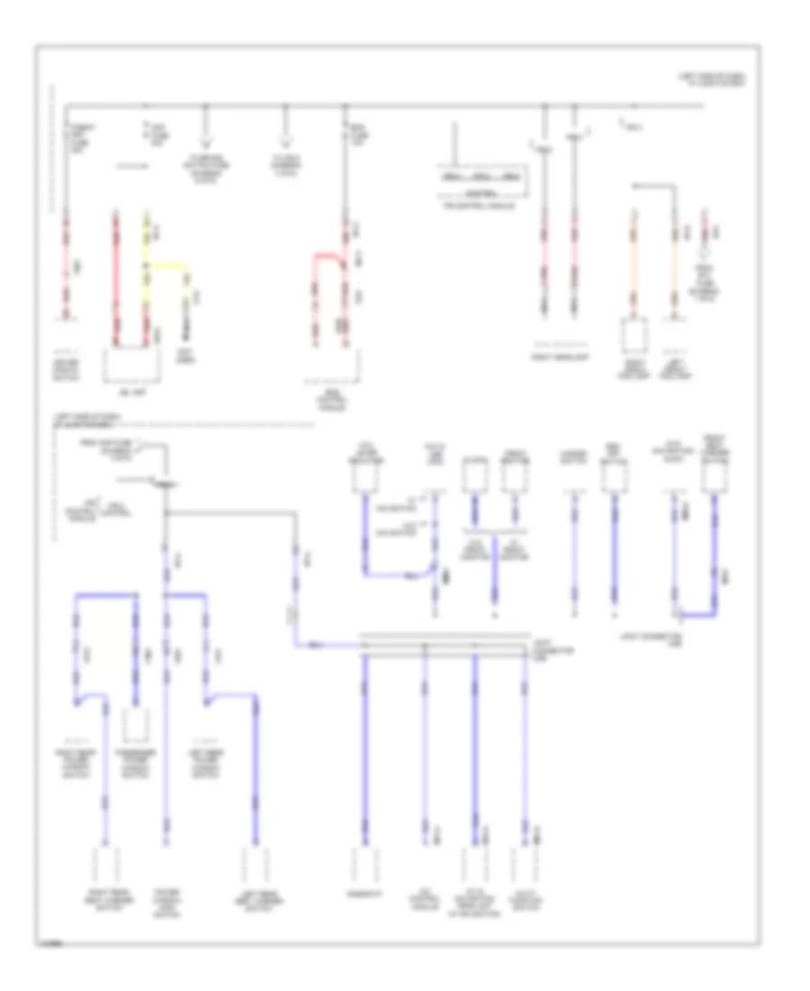 Power Distribution Wiring Diagram, Hybrid (4 of 6) for Hyundai Sonata GLS 2014