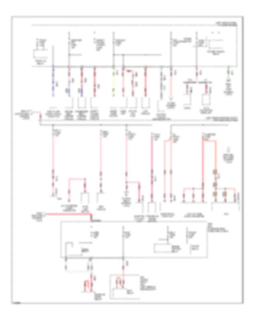Power Distribution Wiring Diagram, Hybrid (5 of 6) for Hyundai Sonata GLS 2014