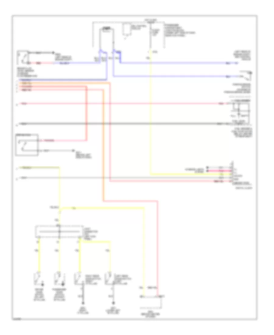 Instrument Cluster Wiring Diagram (2 of 2) for Hyundai Elantra GLS 2009
