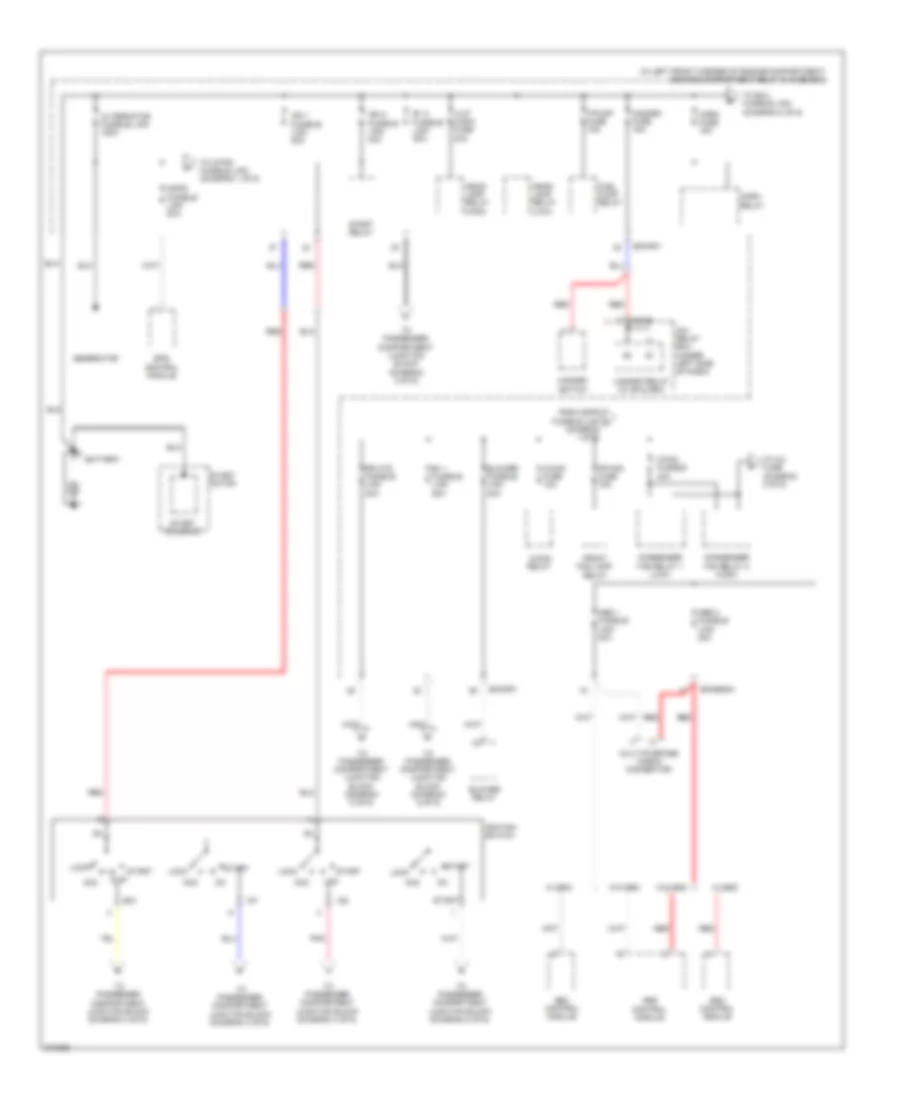 Power Distribution Wiring Diagram 1 of 6 for Hyundai Elantra GLS 2009