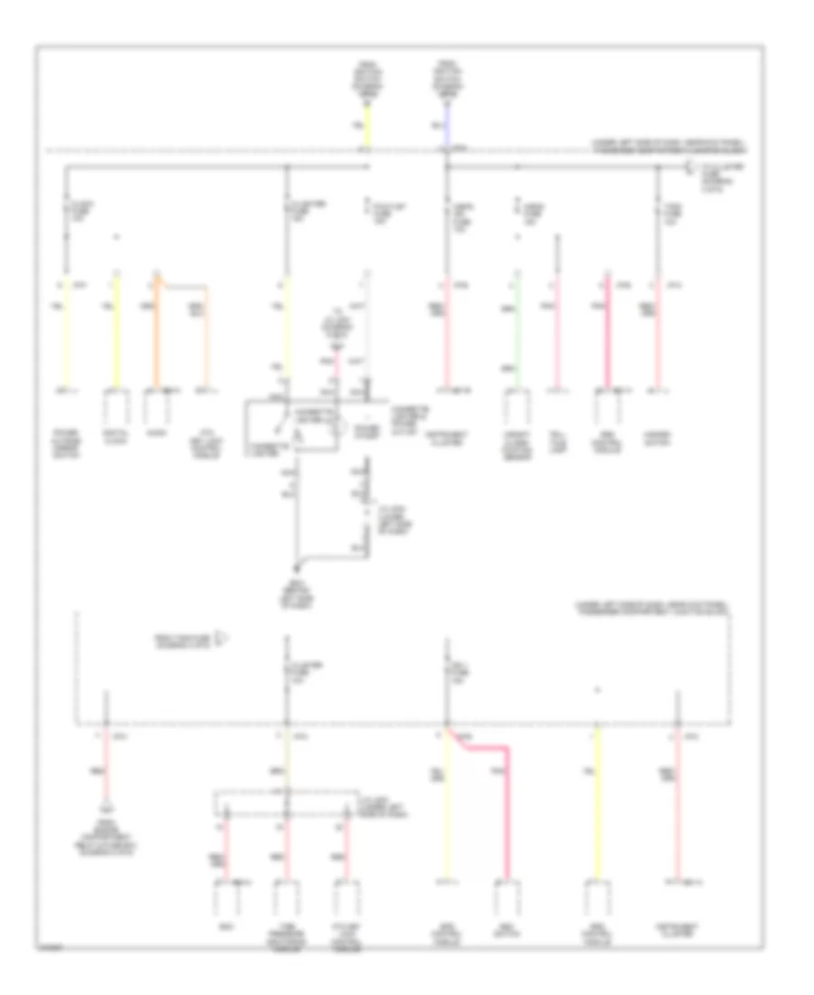 Power Distribution Wiring Diagram 3 of 6 for Hyundai Elantra GLS 2009