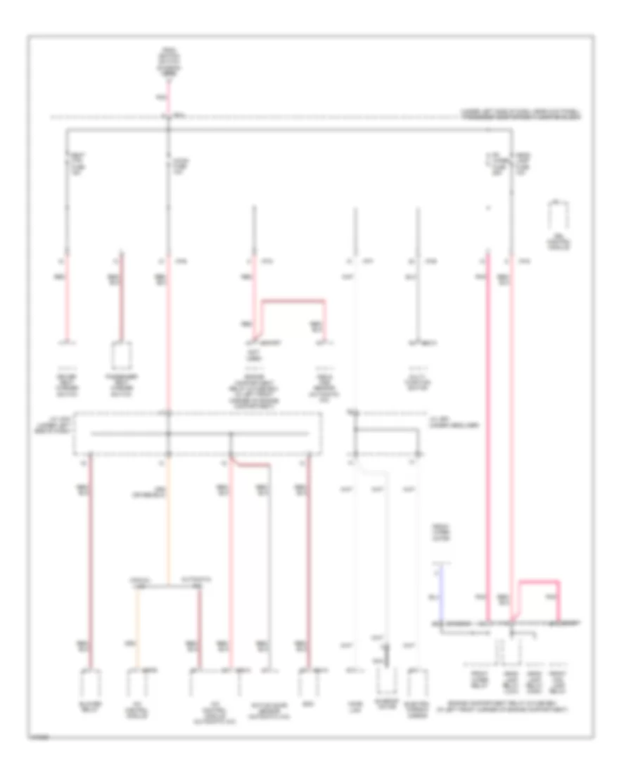Power Distribution Wiring Diagram 4 of 6 for Hyundai Elantra GLS 2009