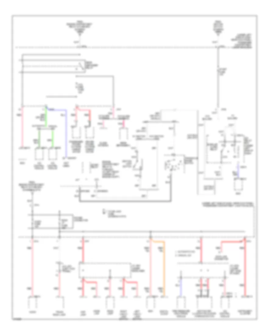 Power Distribution Wiring Diagram 5 of 6 for Hyundai Elantra GLS 2009