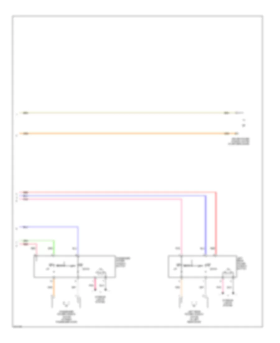 Power Windows Wiring Diagram, without Safety Power Windows (2 of 2) for Hyundai Elantra GLS 2009
