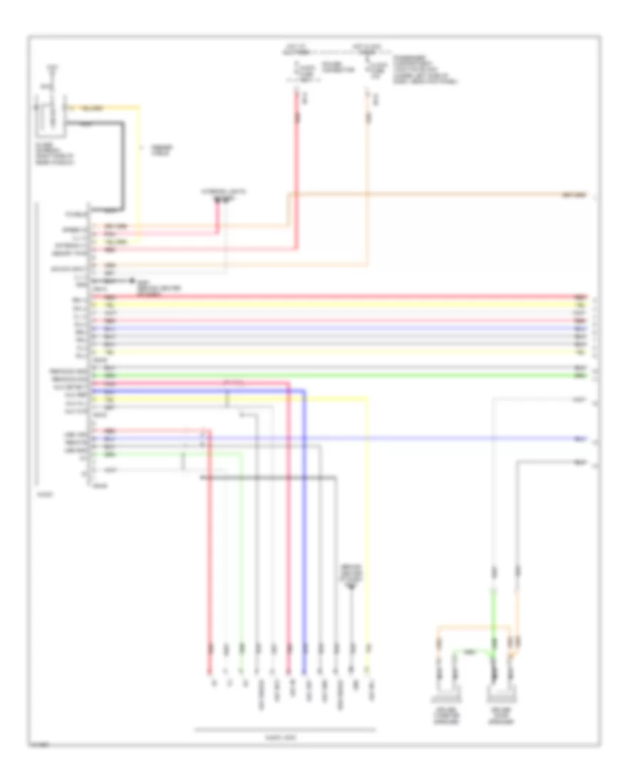 Radio Wiring Diagram with Amplifier 1 of 2 for Hyundai Elantra GLS 2009