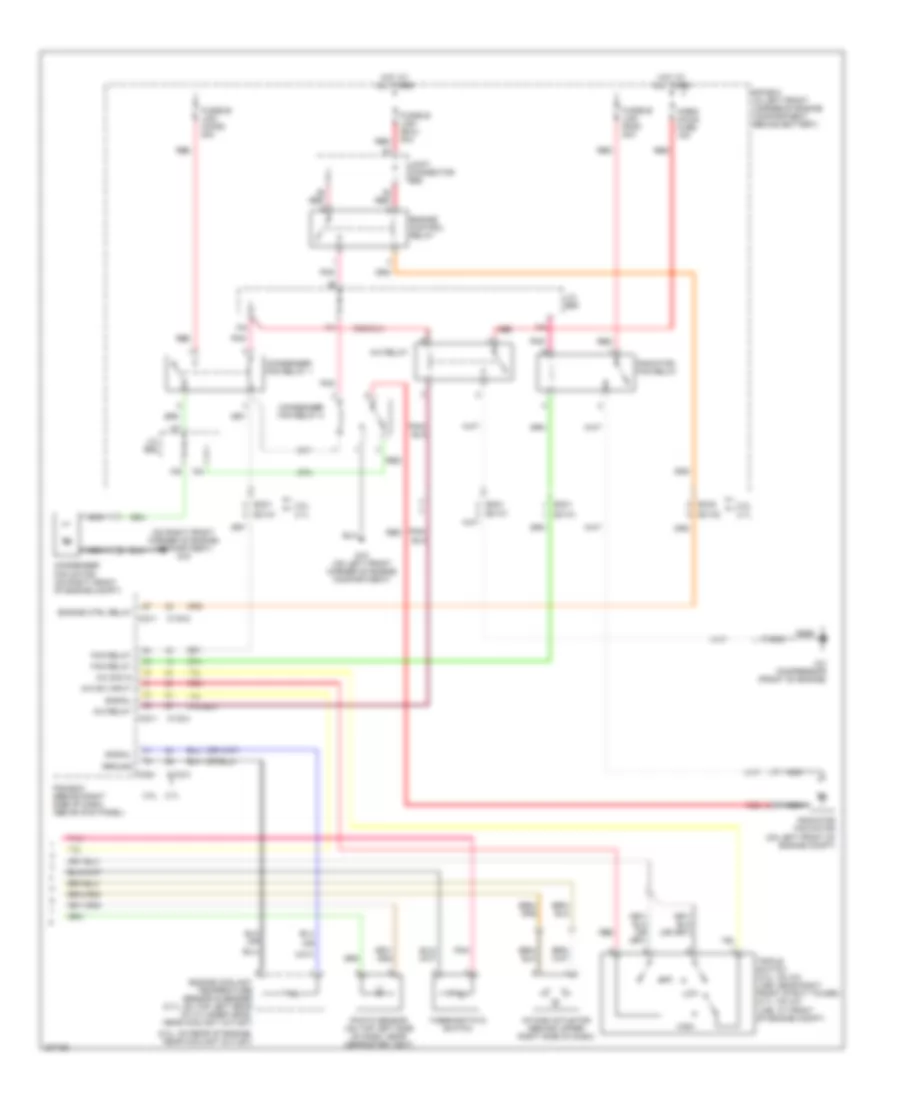 Automatic A C Wiring Diagram 2 of 2 for Hyundai Tiburon SE 2005