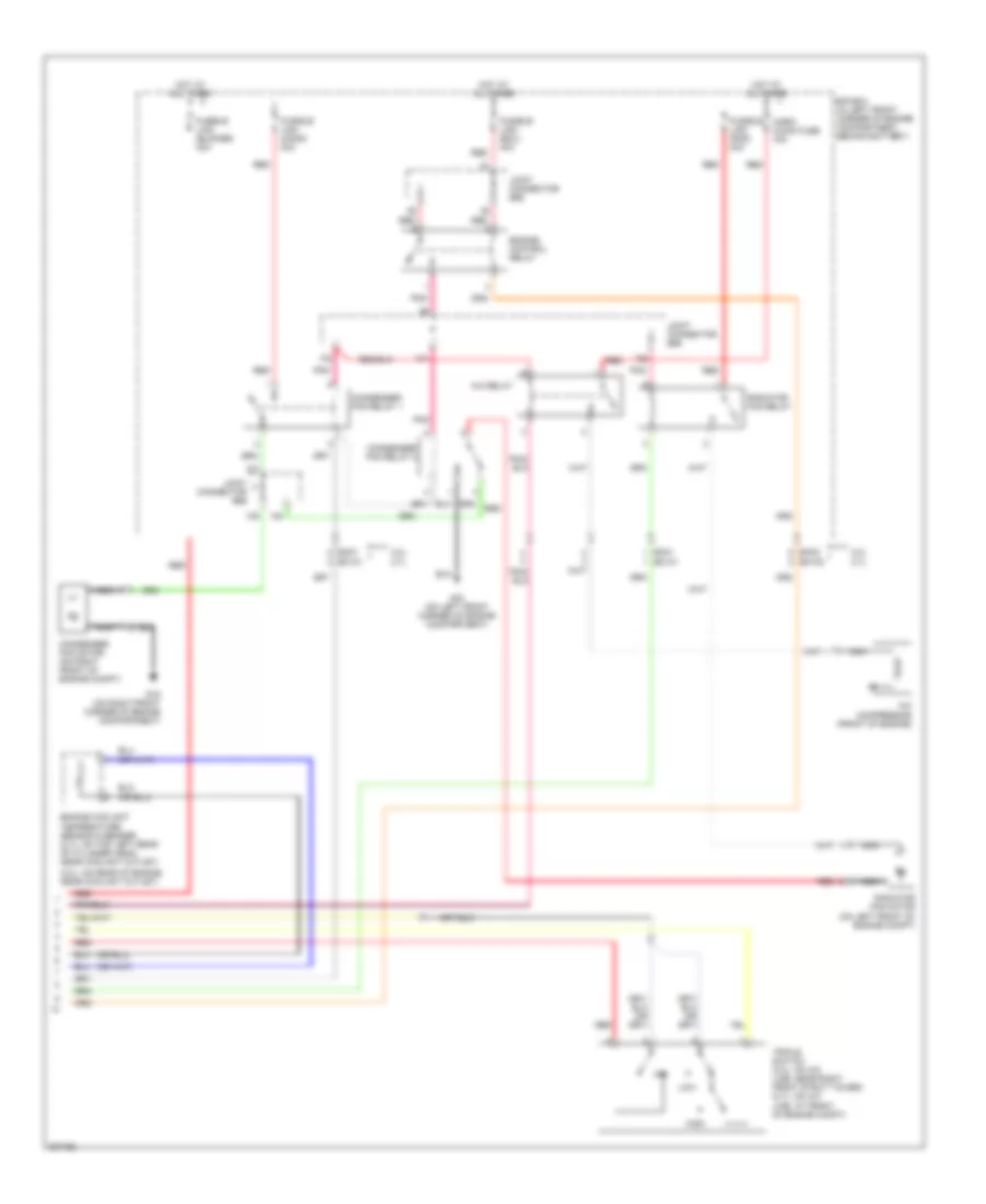 Manual A C Wiring Diagram 2 of 2 for Hyundai Tiburon SE 2005