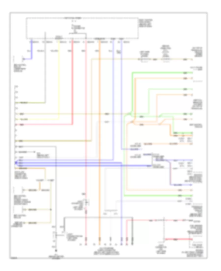 Computer Data Lines Wiring Diagram for Hyundai Tiburon SE 2005