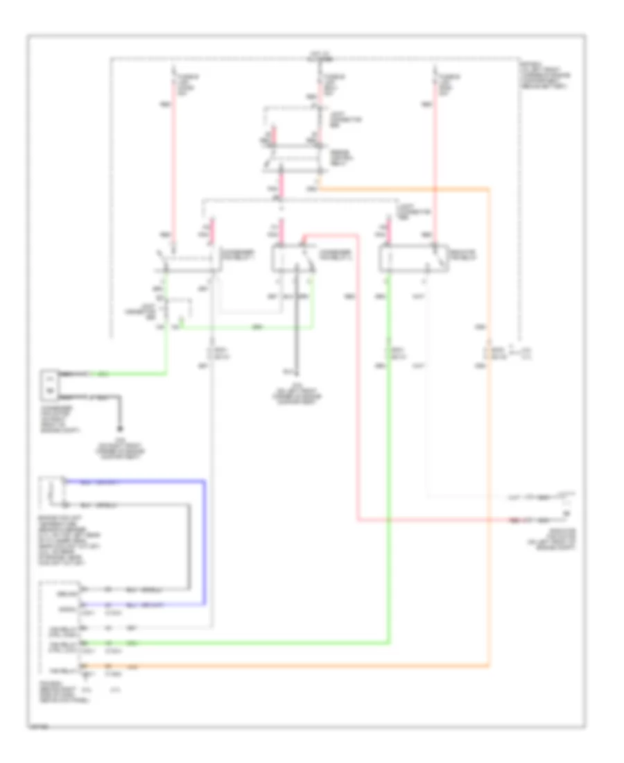 Cooling Fan Wiring Diagram for Hyundai Tiburon SE 2005