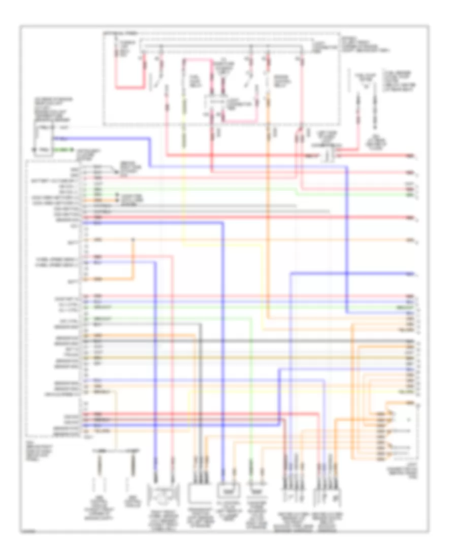 2 0L Engine Performance Wiring Diagram 1 of 4 for Hyundai Tiburon SE 2005