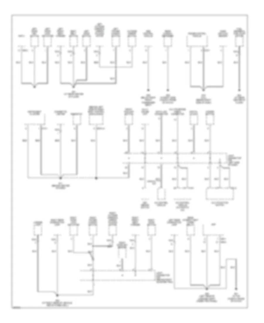 Ground Distribution Wiring Diagram 1 of 3 for Hyundai Tiburon SE 2005