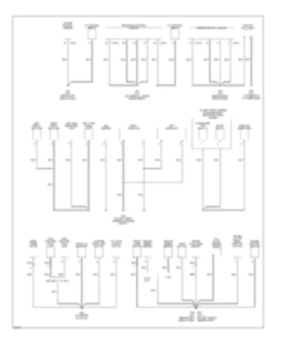 Ground Distribution Wiring Diagram 2 of 3 for Hyundai Tiburon SE 2005