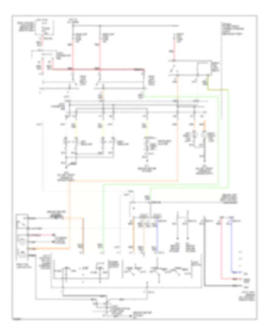 Headlights Wiring Diagram with Autolamps for Hyundai Tiburon SE 2005