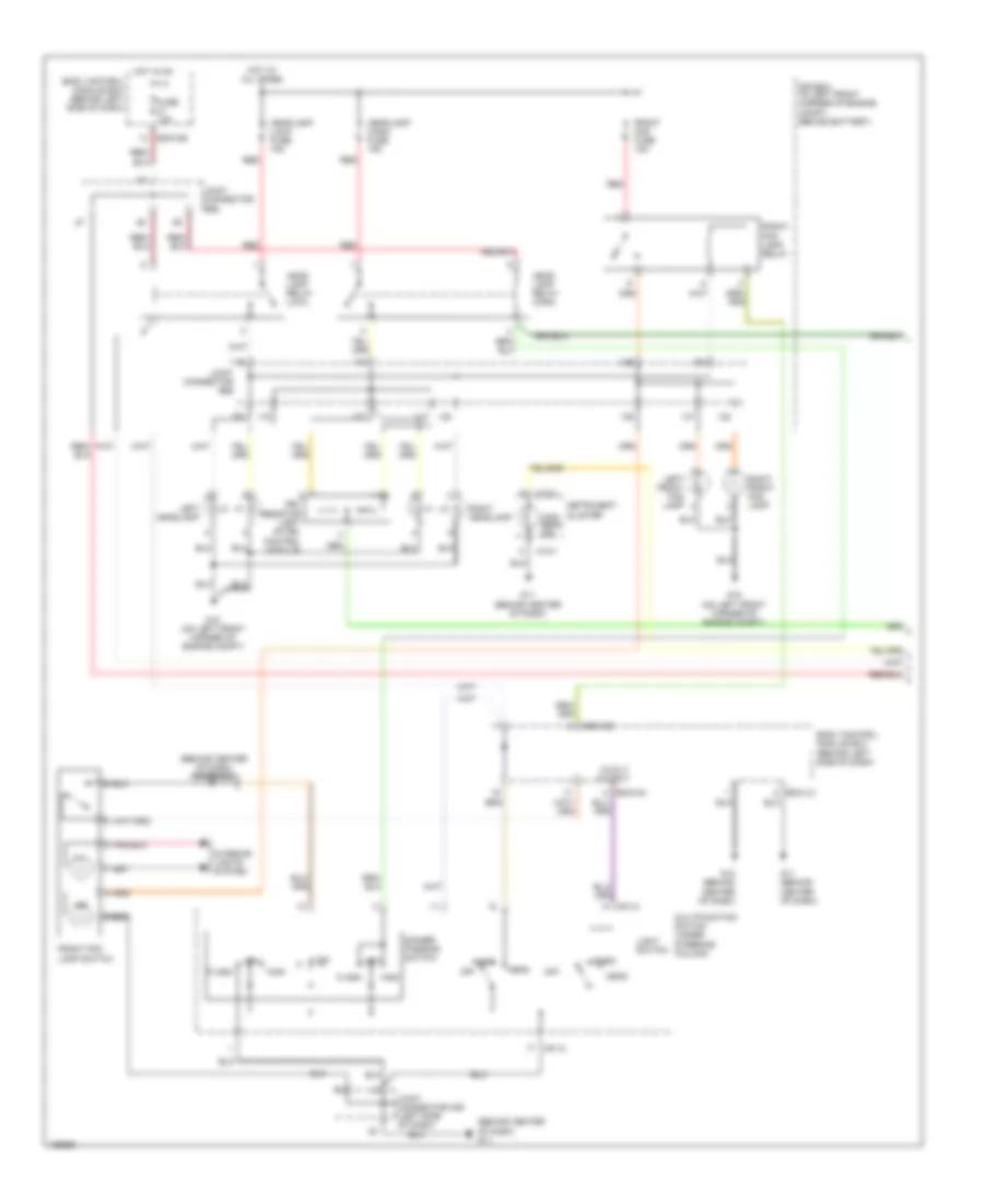 Headlights Wiring Diagram with DRL 1 of 2 for Hyundai Tiburon SE 2005