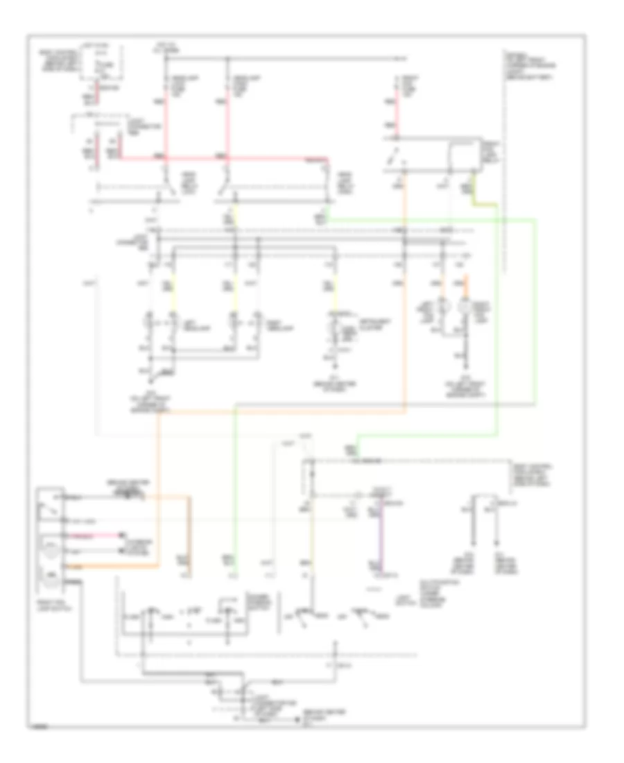 Headlights Wiring Diagram without DRL for Hyundai Tiburon SE 2005