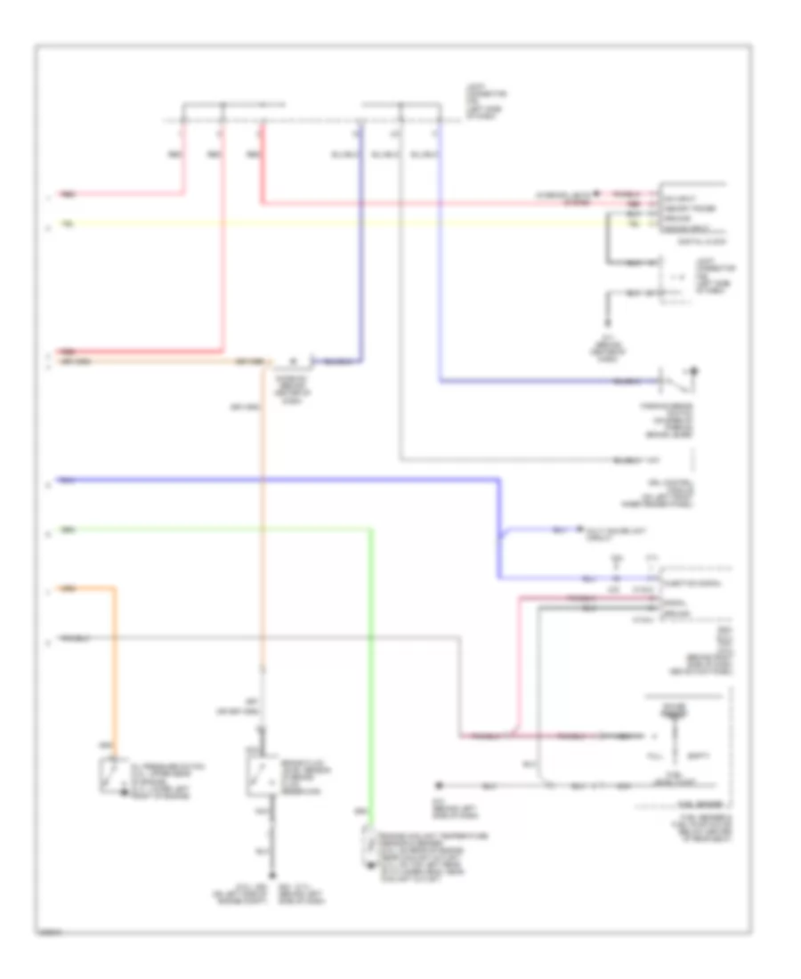 Instrument Cluster Wiring Diagram 2 of 2 for Hyundai Tiburon SE 2005