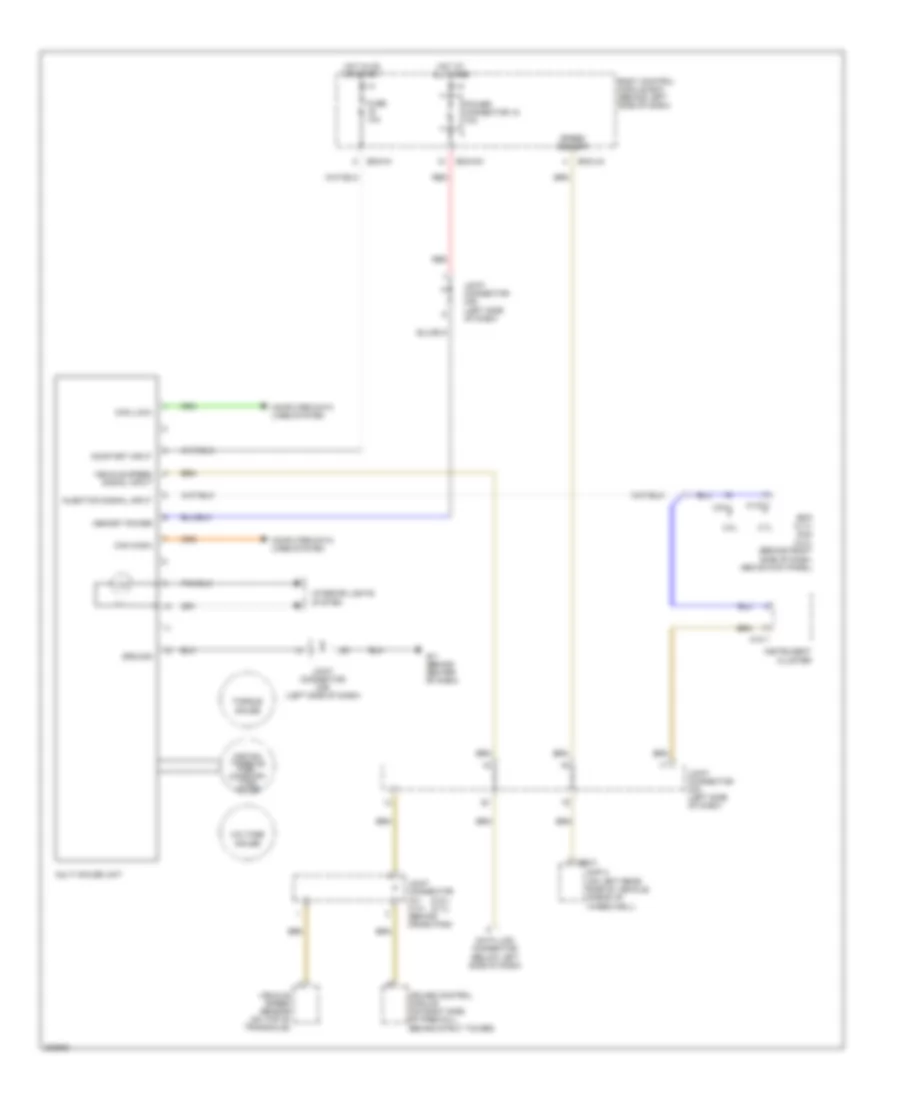 Multi Gauge Unit Wiring Diagram for Hyundai Tiburon SE 2005