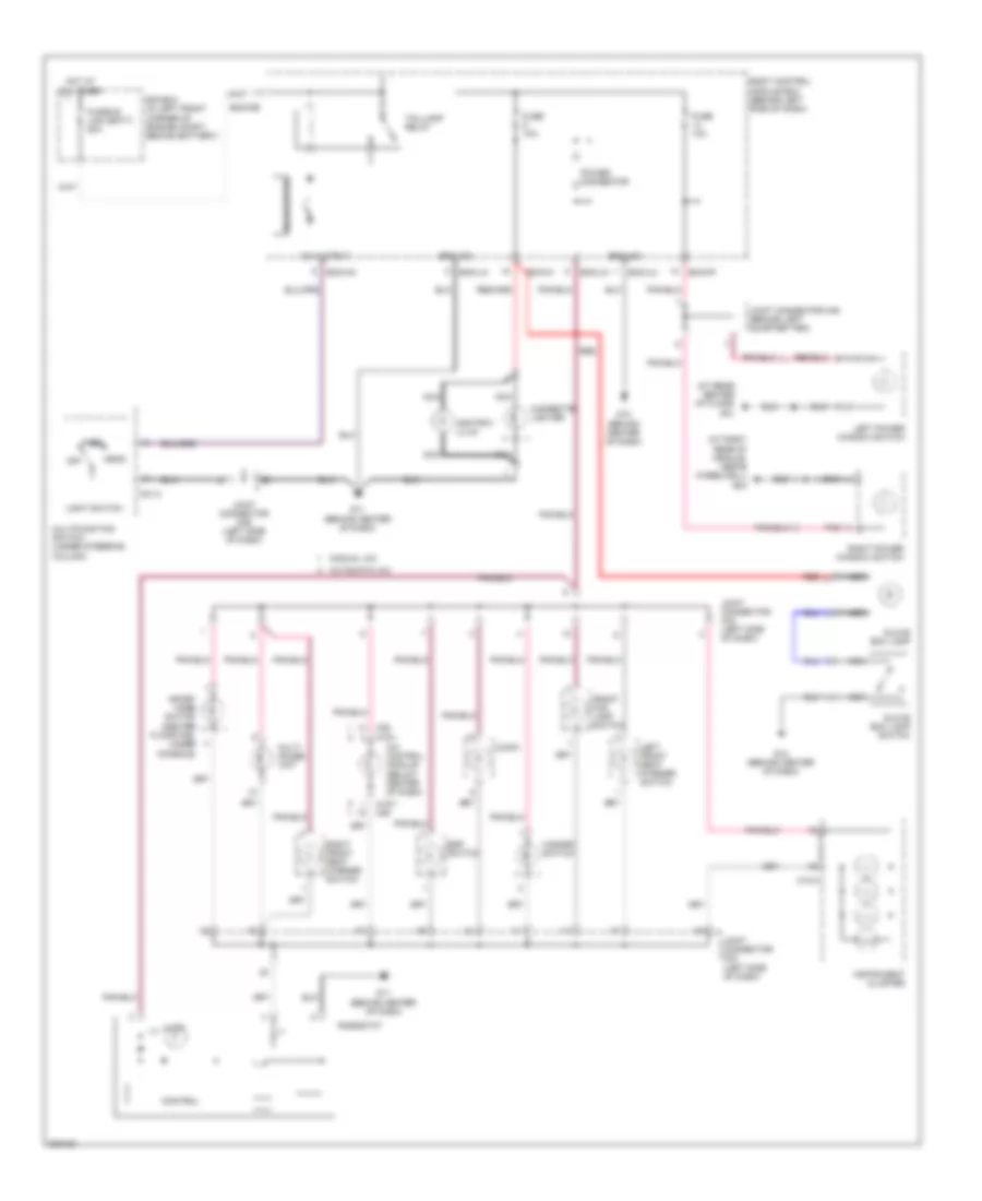 Instrument Illumination Wiring Diagram for Hyundai Tiburon SE 2005