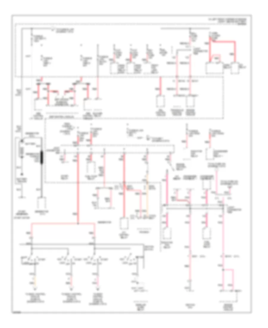 Power Distribution Wiring Diagram 1 of 8 for Hyundai Tiburon SE 2005