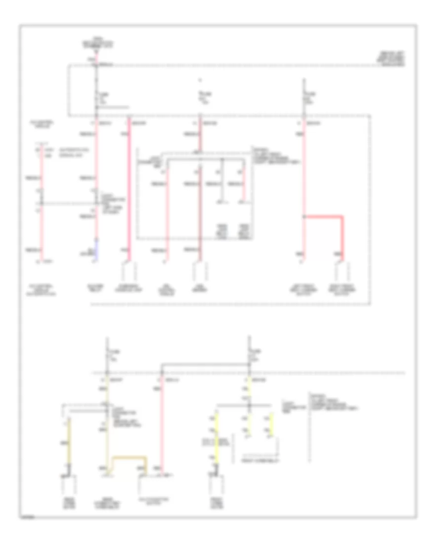 Power Distribution Wiring Diagram 4 of 8 for Hyundai Tiburon SE 2005