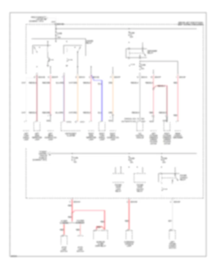 Power Distribution Wiring Diagram 6 of 8 for Hyundai Tiburon SE 2005