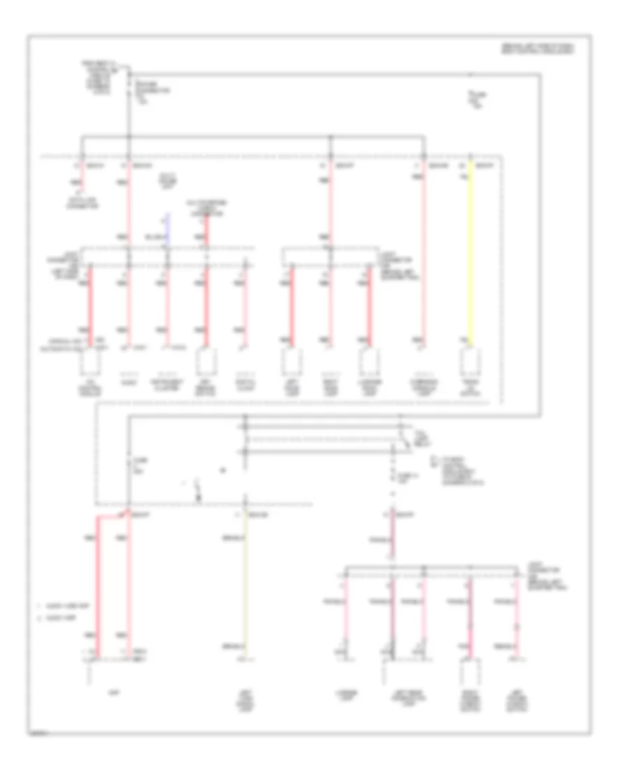 Power Distribution Wiring Diagram 7 of 8 for Hyundai Tiburon SE 2005