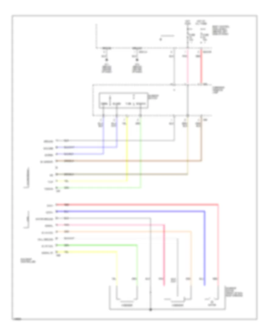 Power Top Sunroof Wiring Diagram for Hyundai Tiburon SE 2005