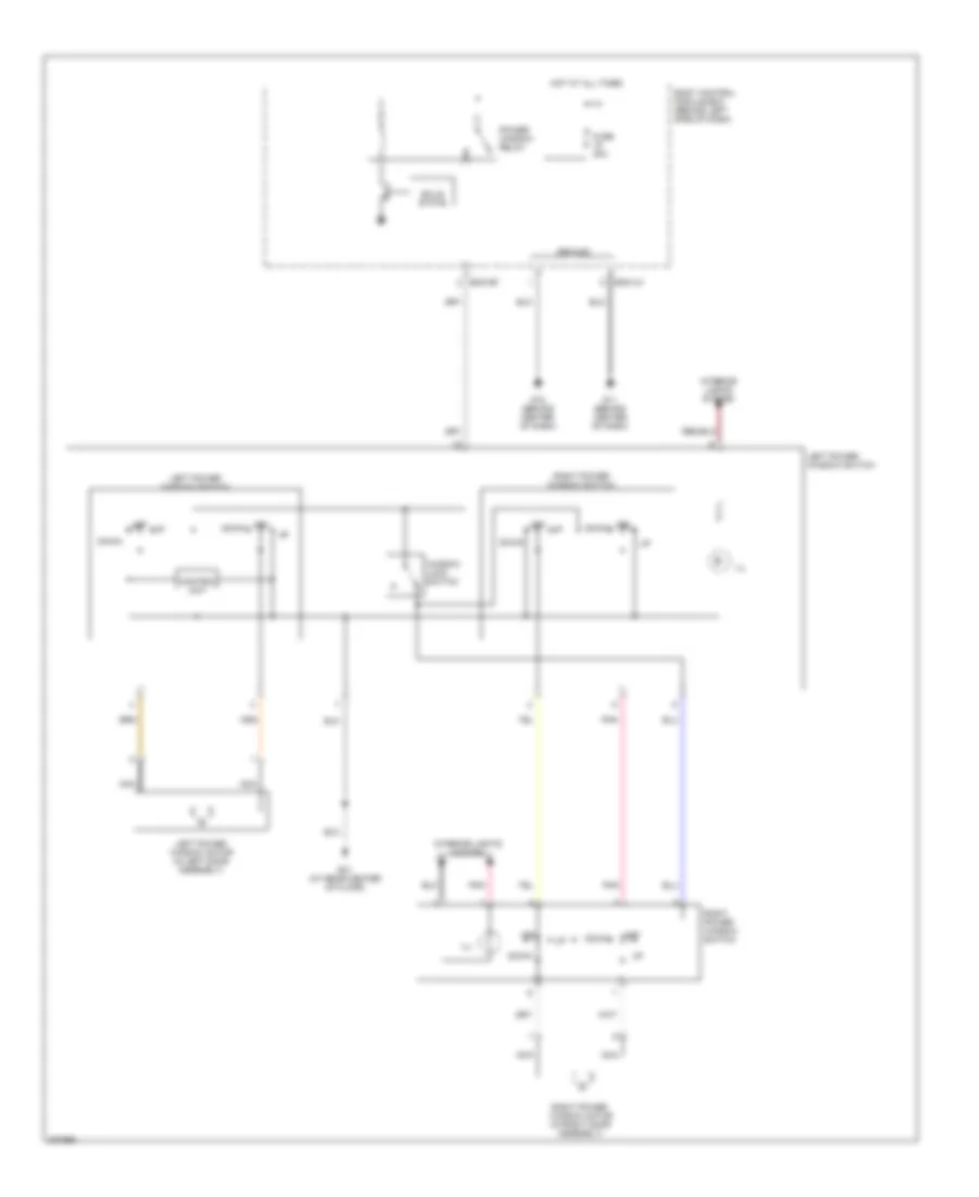 Power Windows Wiring Diagram for Hyundai Tiburon SE 2005