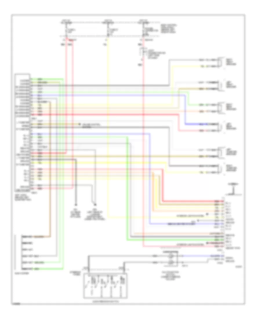 Radio Wiring Diagram with Amplifier with J290 Amp for Hyundai Tiburon SE 2005