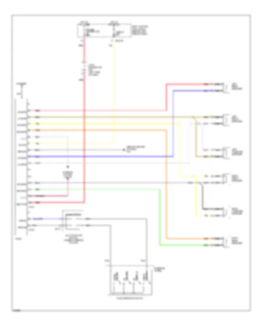 Radio Wiring Diagram without Amplifier for Hyundai Tiburon SE 2005