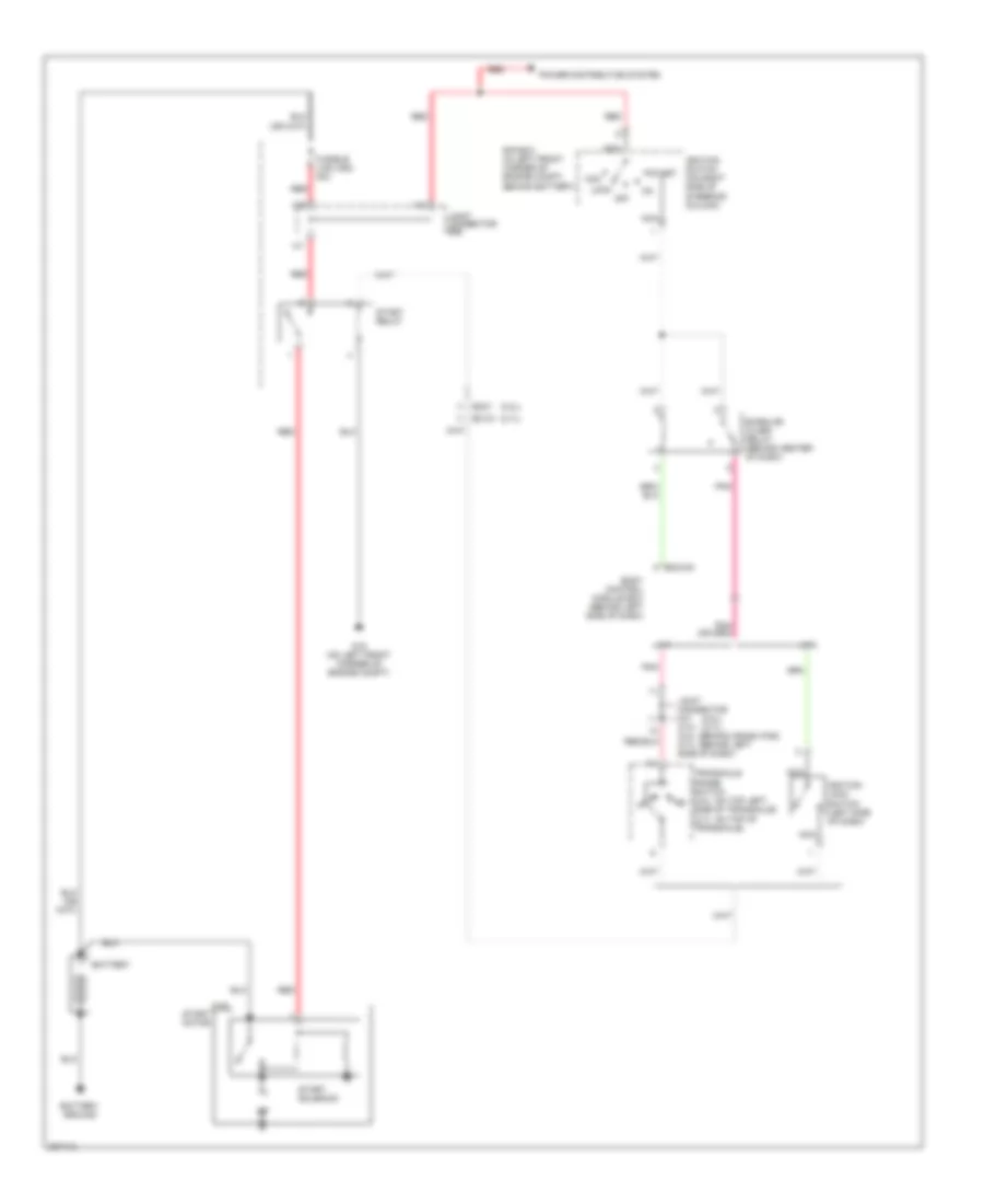 Starting Wiring Diagram for Hyundai Tiburon SE 2005