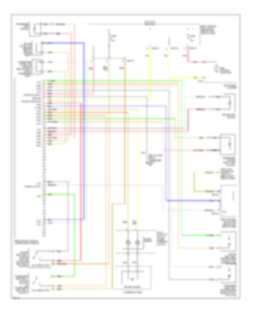 Supplemental Restraints Wiring Diagram for Hyundai Tiburon SE 2005