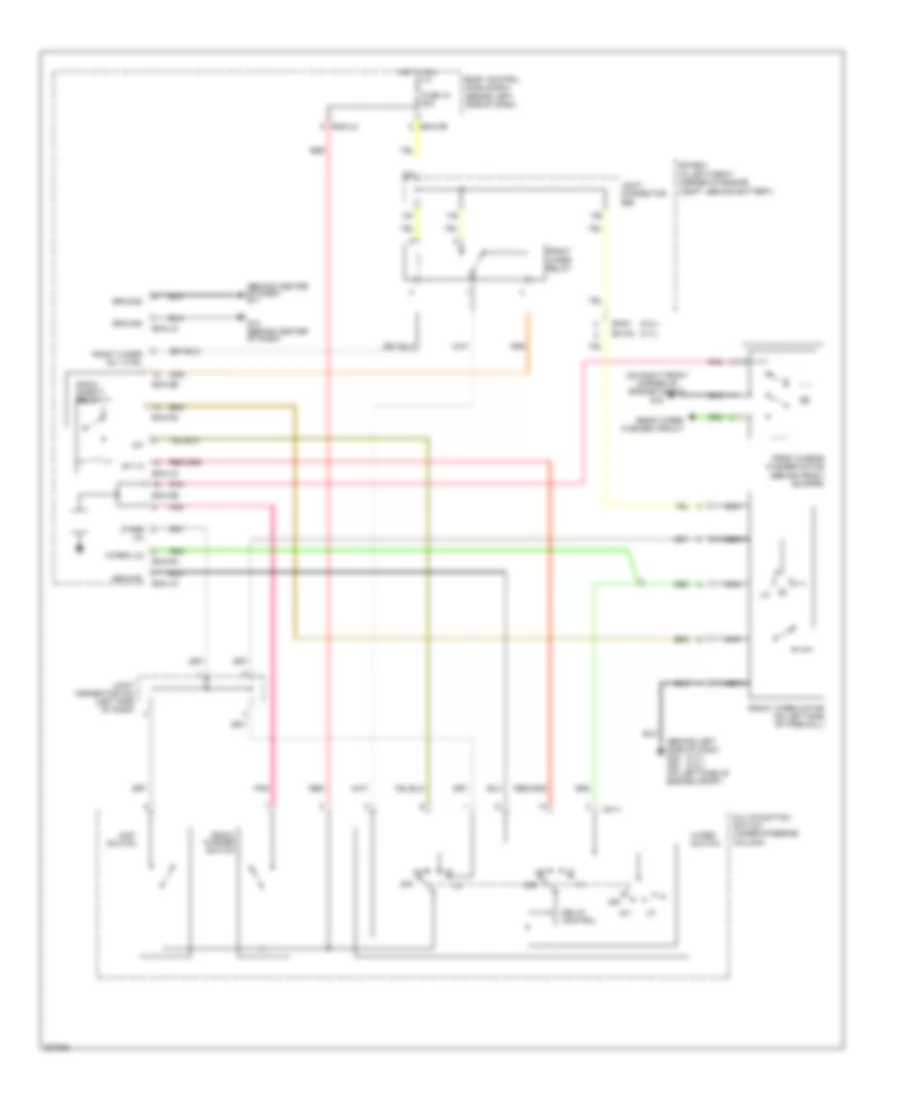 Front Wiper Washer Wiring Diagram for Hyundai Tiburon SE 2005