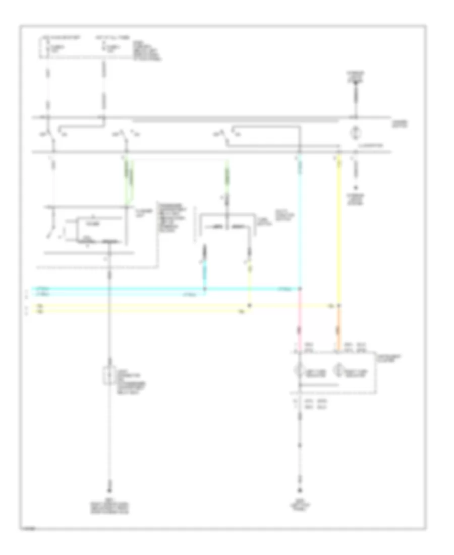 Exterior Lamps Wiring Diagram 2 of 2 for Hyundai Accent GL 1999