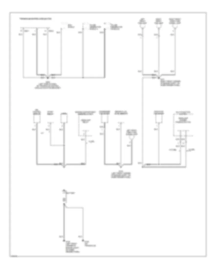Ground Distribution Wiring Diagram 1 of 3 for Hyundai Accent GL 1999