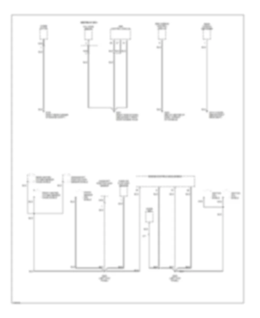 Ground Distribution Wiring Diagram (3 of 3) for Hyundai Accent GL 1999