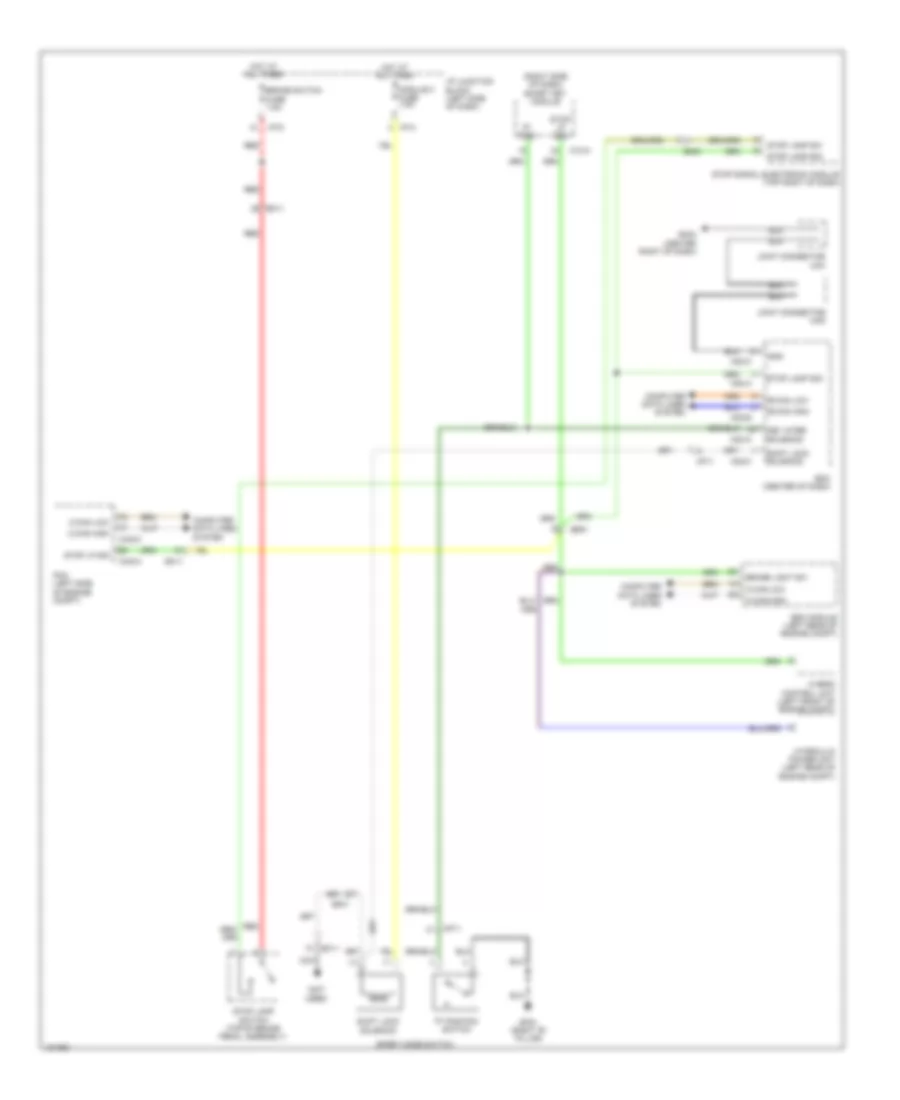 Shift Interlock Wiring Diagram, Hybrid for Hyundai Sonata Hybrid 2014