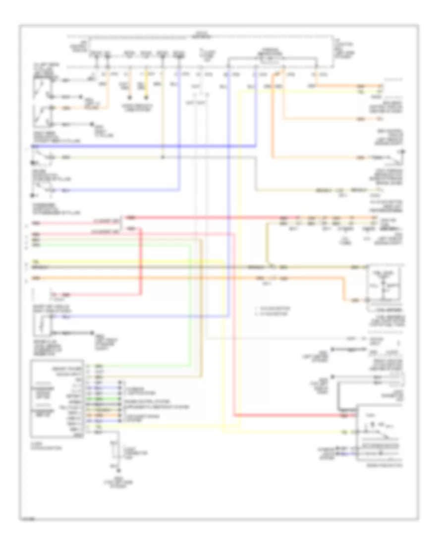 Instrument Cluster Wiring Diagram, Except Hybrid (2 of 2) for Hyundai Sonata Hybrid 2014