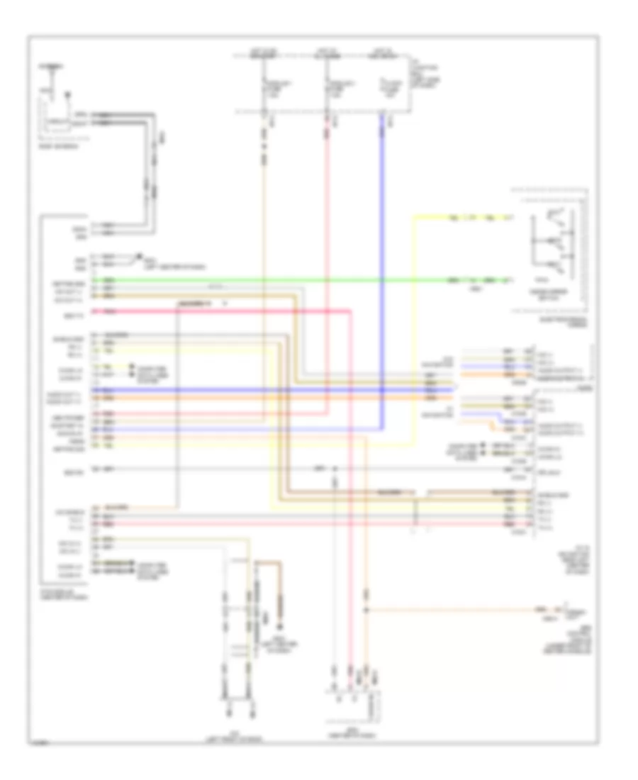 Mobile Telematic System Wiring Diagram, Except Hybrid for Hyundai Sonata Hybrid 2014