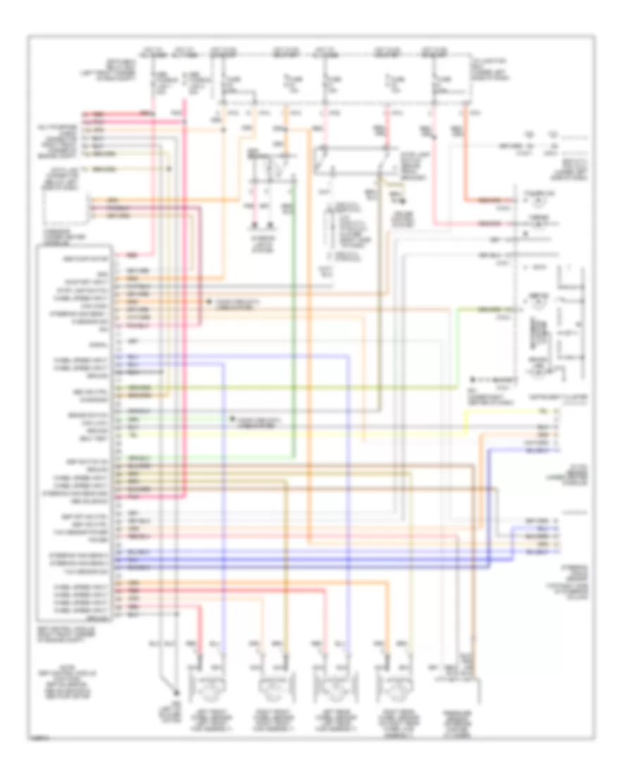 Anti lock Brakes Wiring Diagram with ESP for Hyundai Tucson GL 2005