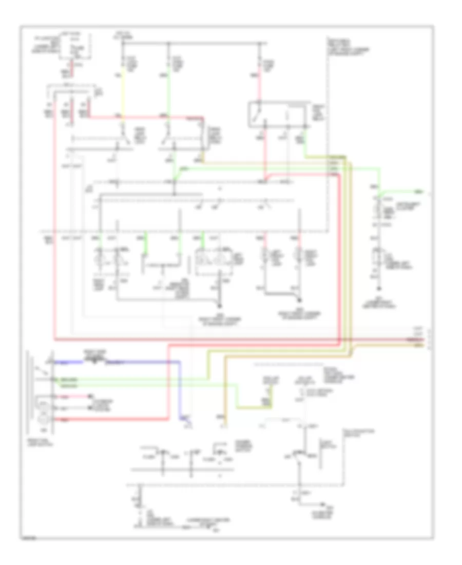 Headlights Wiring Diagram with DRL 1 of 2 for Hyundai Tucson GL 2005