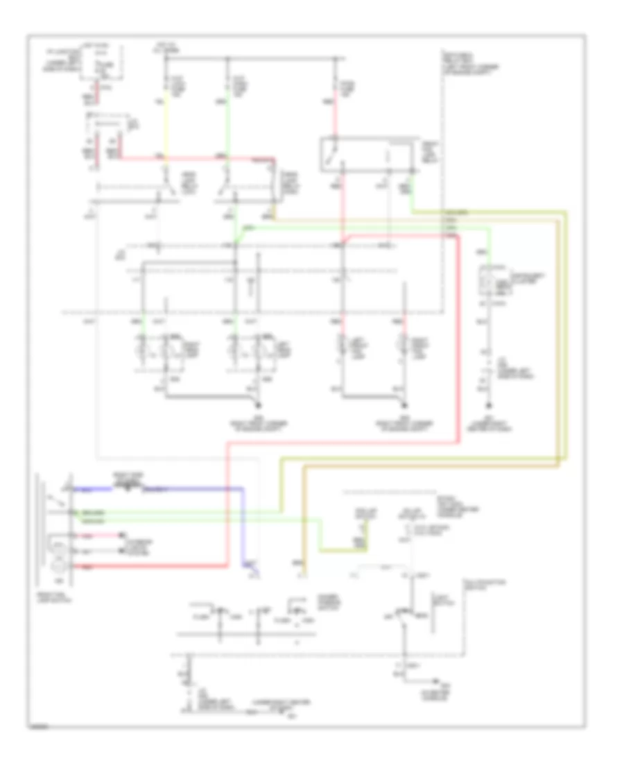Headlights Wiring Diagram, without DRL for Hyundai Tucson GL 2005